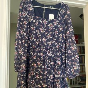 Floral Deep Purple Romper
